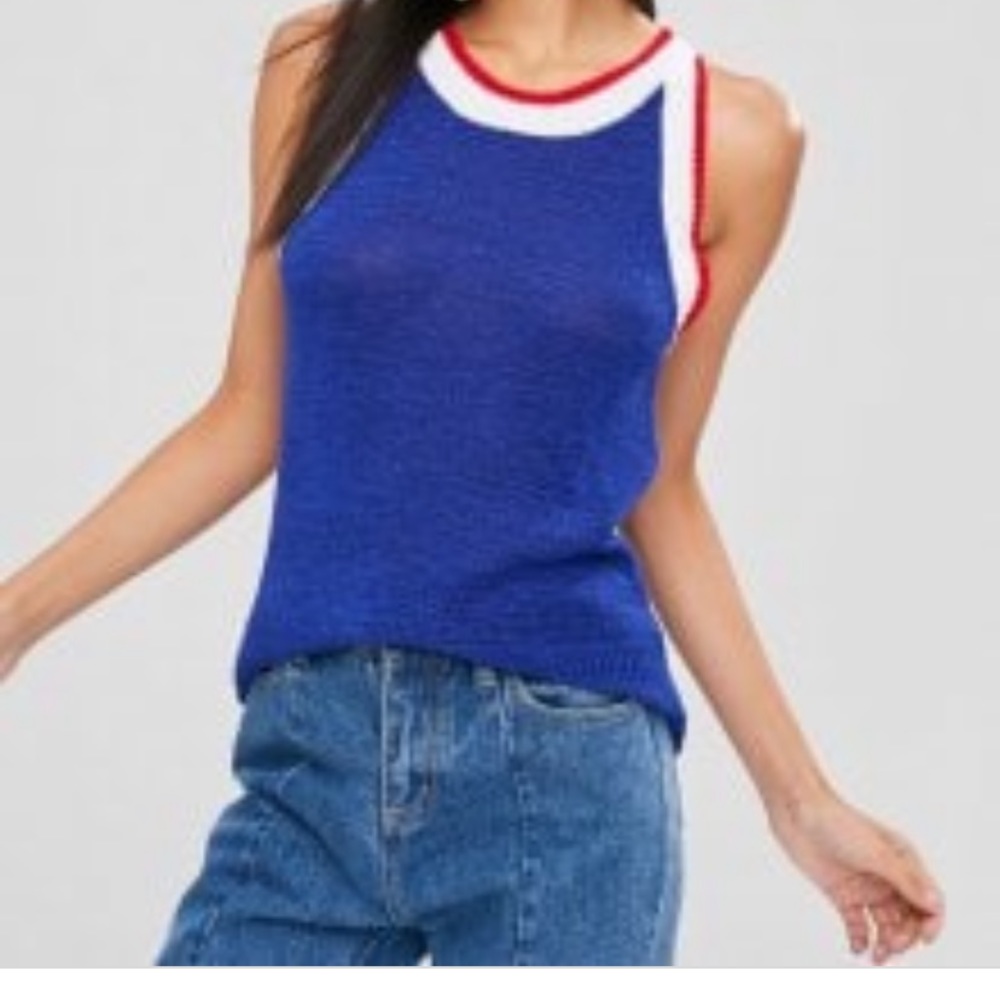 Derek Lam Colorblock Sweater Vest - Picture 1 of 6